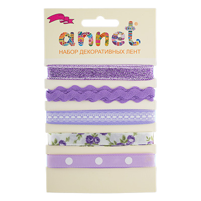 "Annet" Набор лент VZS 009 сиреневый от магазина Маленькая-иголка
