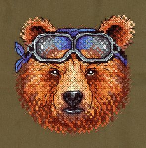 Набор для вышивания В-259 «Бурый гонщик» магазин Маленькая-иголка